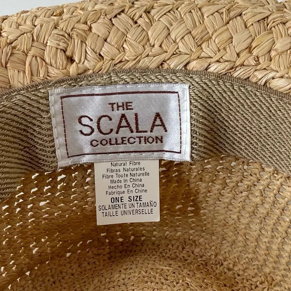 Scala The Collection Hat Woven Straw Raffia Natur… - image 6